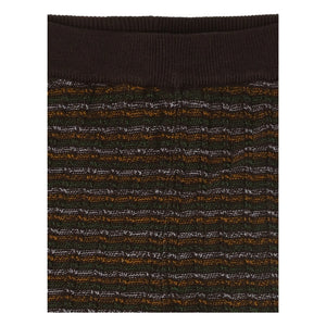 FUB - Çizgili Merino Yün Pantolon | Kahverengi