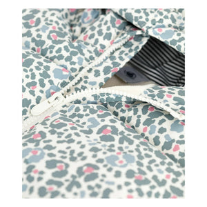 Petit Bateau - Çiçek Desenli Şişme Mont | Ekru