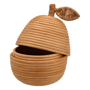 Anna + Nina - Rattan saklama kutusu Poire