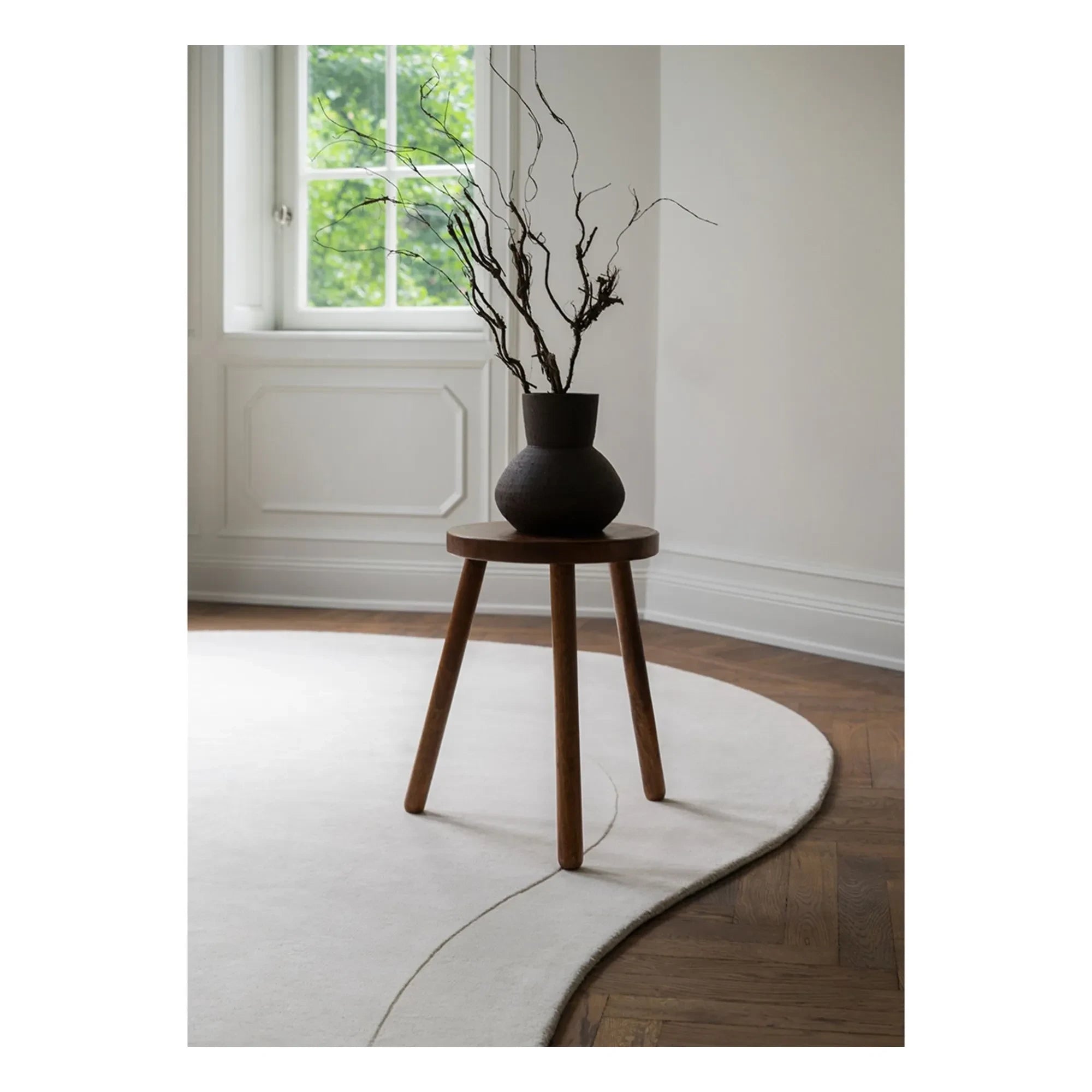 Layered - Kalıntı Yün Halı | Beyaz