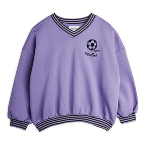 Mini Rodini - Organik pamuklu futbol sweatshirt | Mor