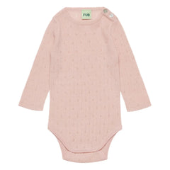 FUB - Merino Yün Pointelle Body | Pembe