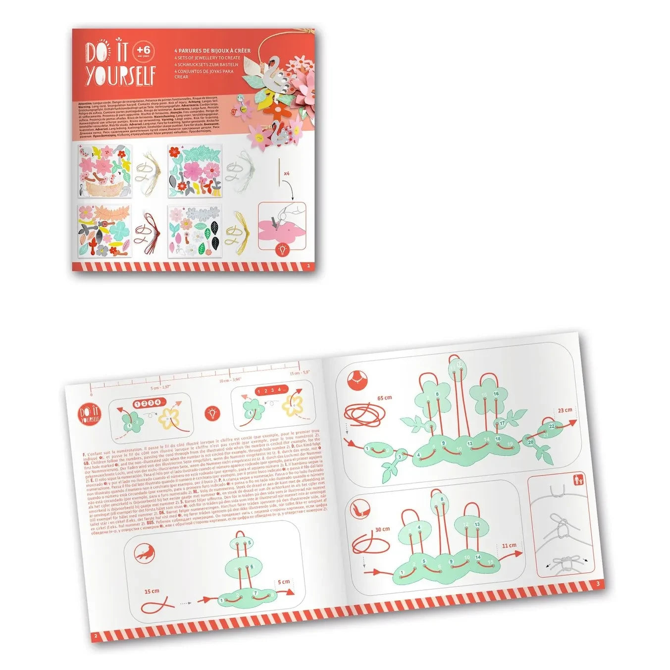Djeco - DIY Kit - Renkli "Gaité" Takı Setleri