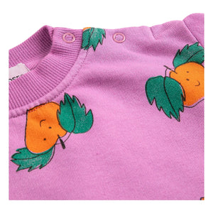 Bobo Choses - Organik pamuk turuncu sweatshirt | Mor