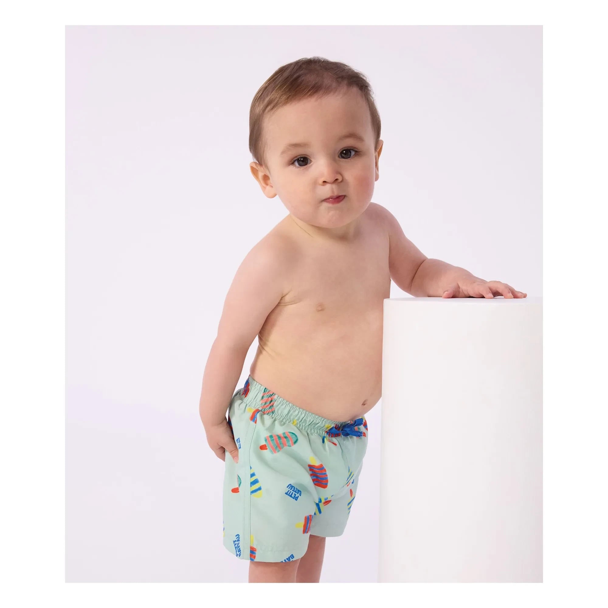 Petit Bateau - Glaces Geri Dönüştürülmüş Elyaf Bebek Mayo Şortu | Turkuaz