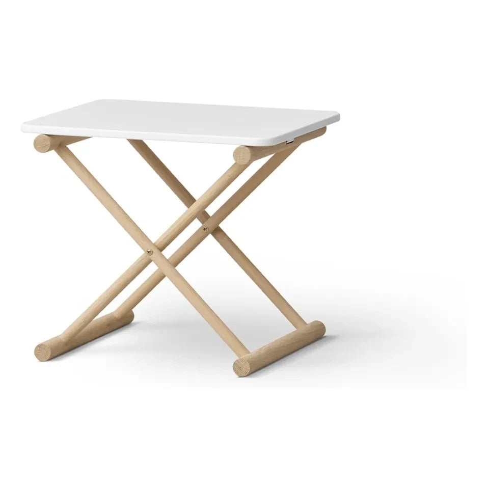 Oliver Furniture - Meşe renkli alçak yatak yanı sehpası | Beyaz