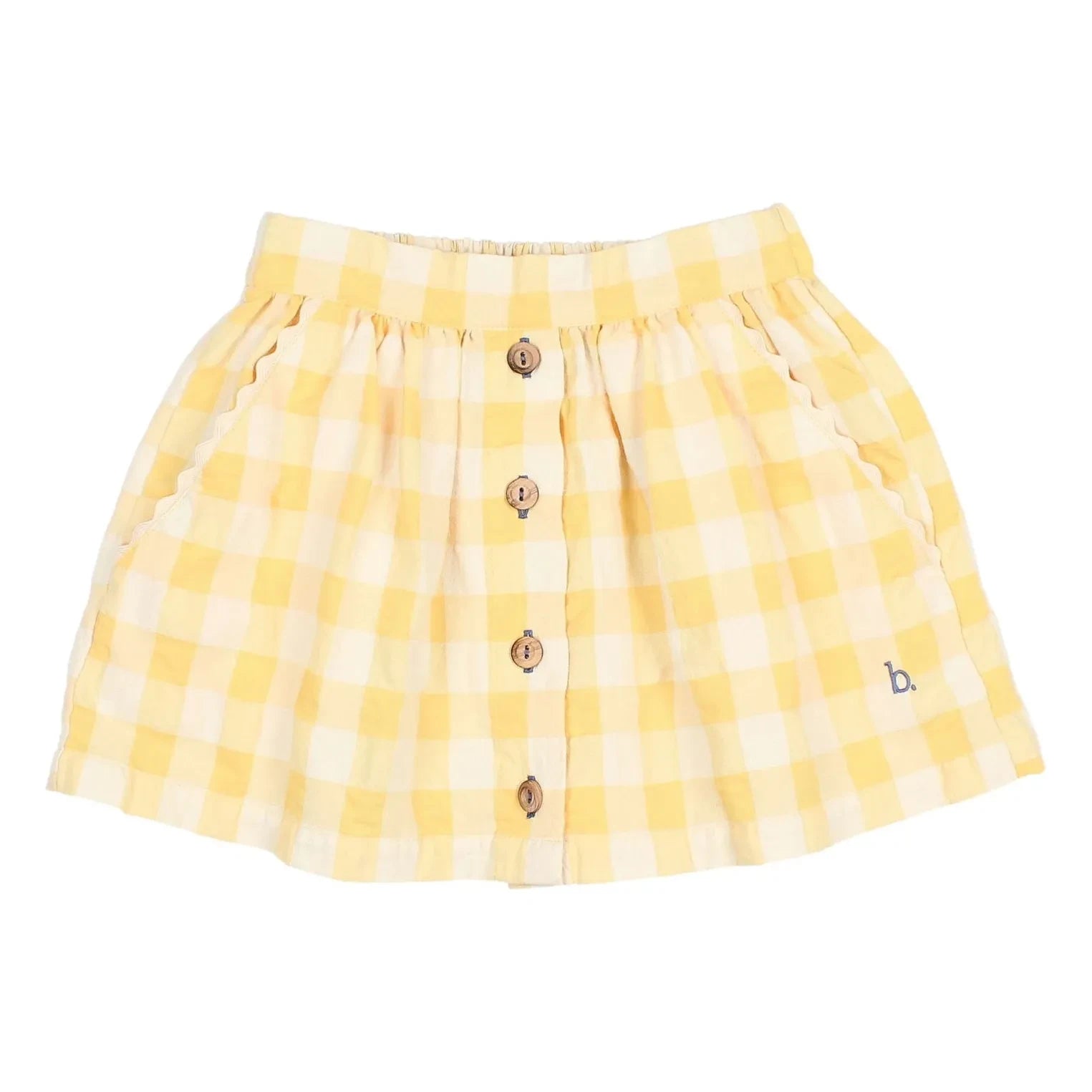 Búho - Gingham Seersucker etek | Sarı