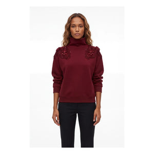 Virginie de Vinster - Jacques Turttle Jersey Sweatshirt | Bordo