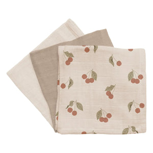 Main Sauvage - Cherry Nappies - 3'lü Set | Bej
