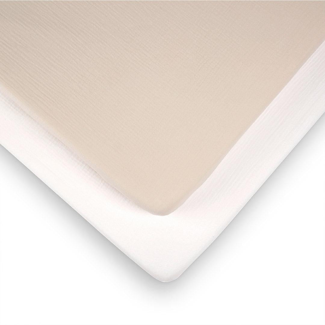 CuddleCo Cot Bed Sheets 2pk - Cashmere Waffle-Sheets-Cashmere Waffle-Cot Bed | Natural Baby Shower