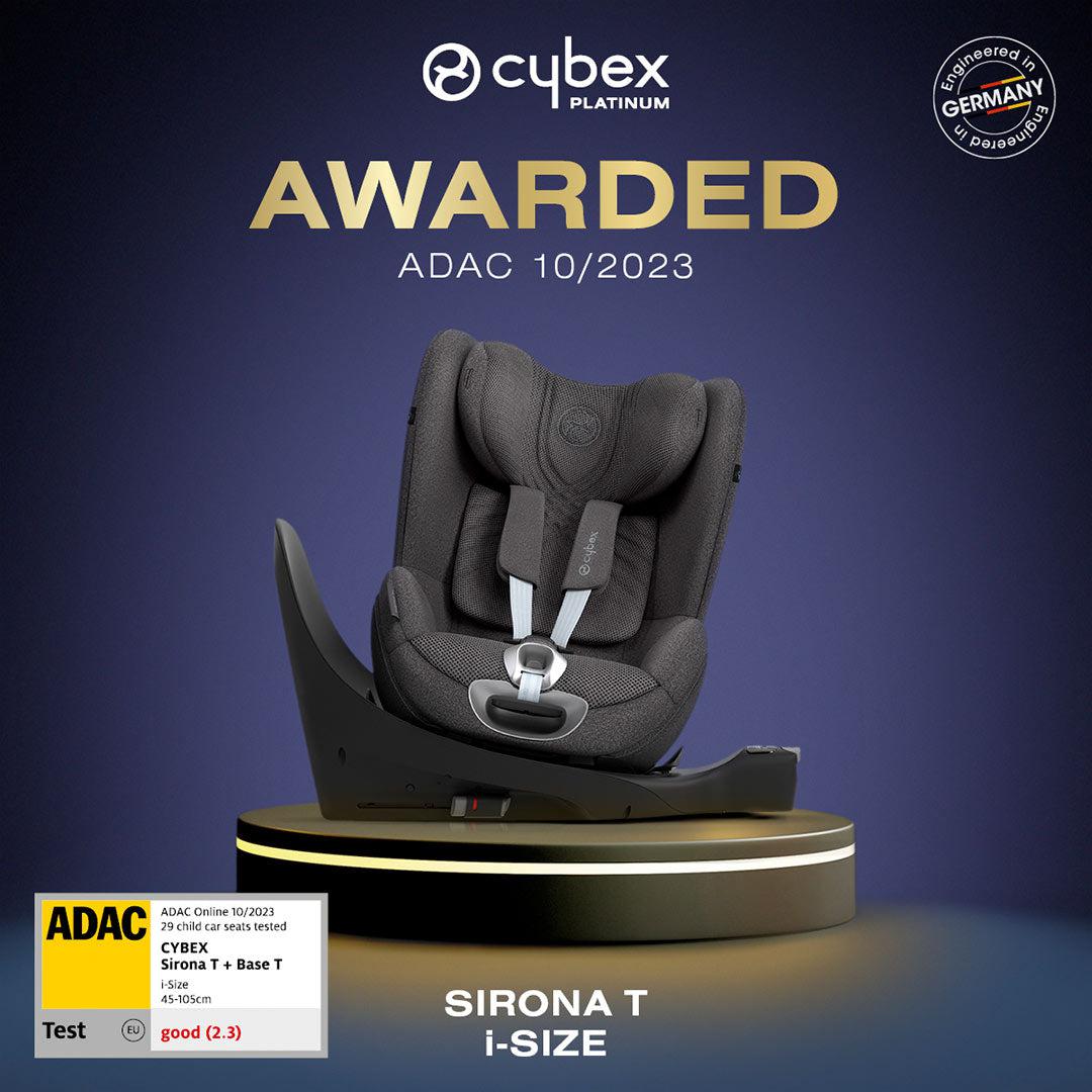 CYBEX Sirona T i-Size 360° Rotating Toddler Car Seat - Mirage Grey-Car Seats-Mirage Grey-No Base | Natural Baby Shower