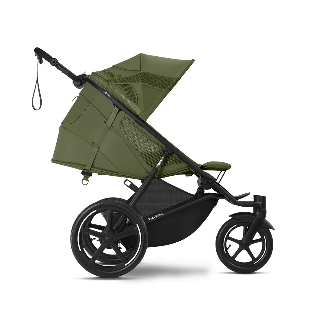CYBEX Avi Spin Stroller - Moss Green-Strollers-Moon Black- | Natural Baby Shower