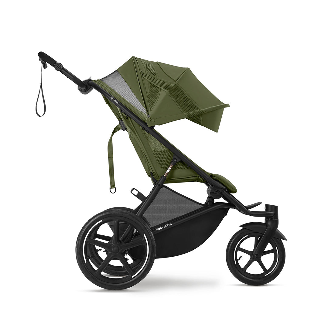 CYBEX Avi Spin Stroller - Moss Green-Strollers-Moon Black- | Natural Baby Shower