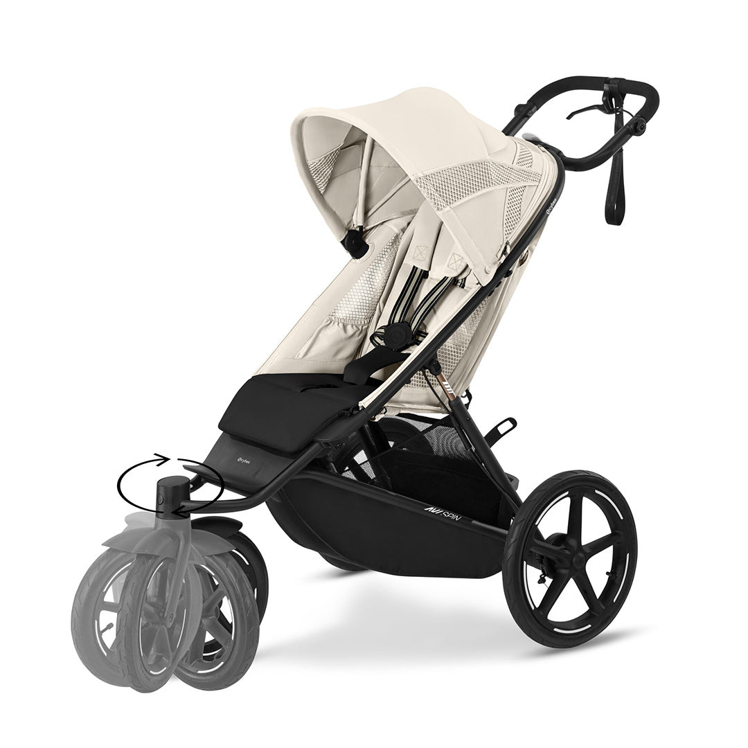 CYBEX Avi Spin Stroller - Seashell Beige-Strollers-Seashell Beige- | Natural Baby Shower