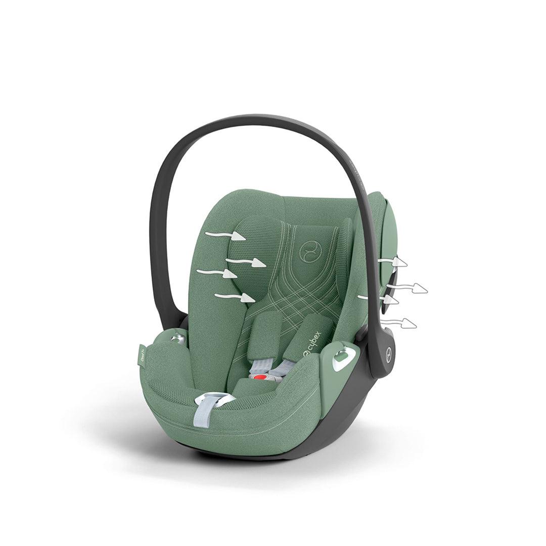 CYBEX Cloud T i-Size Plus Rotating Baby Car Seat - Leaf Green-Car Seats-Leaf Green-No Base | Natural Baby Shower