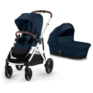 CYBEX Gazelle S Double Pushchair - Ocean Blue-Strollers-Ocean Blue-With Carrycot | Natural Baby Shower