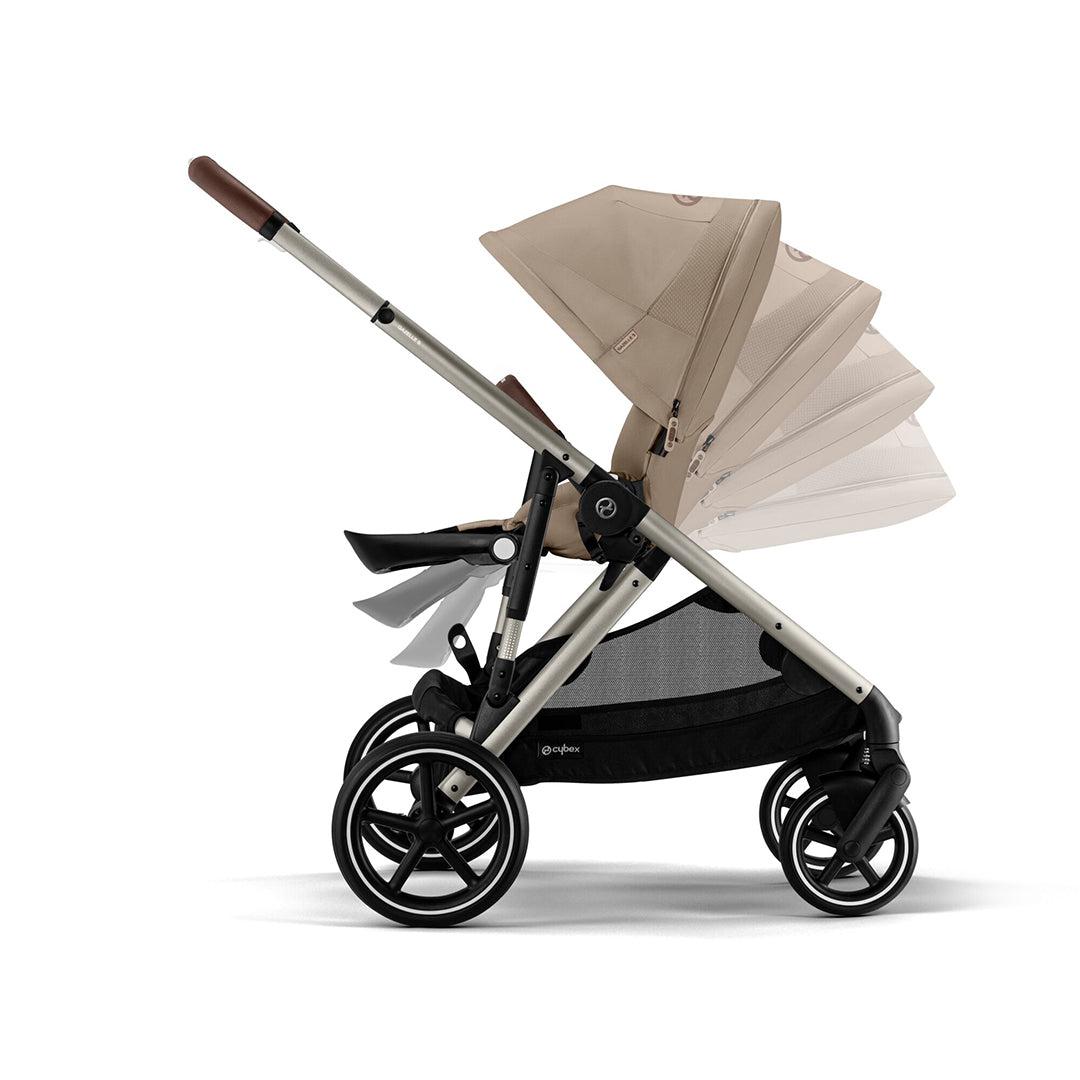 CYBEX Gazelle S Pushchair - Almond Beige - Taupe-Strollers-Almond Beige-No Carrycot | Natural Baby Shower