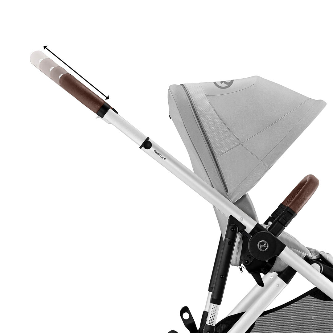 CYBEX Gazelle S Double Pushchair - Lava Grey-Strollers-Lava Grey-Without Carrycot | Natural Baby Shower