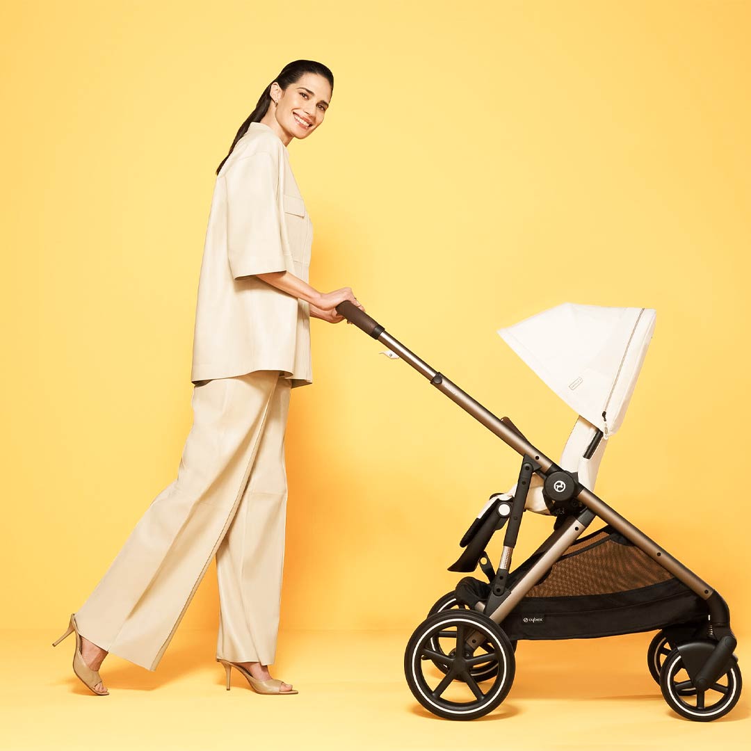 CYBEX Gazelle S Pushchair - Almond Beige - Taupe-Strollers-Almond Beige-No Carrycot | Natural Baby Shower
