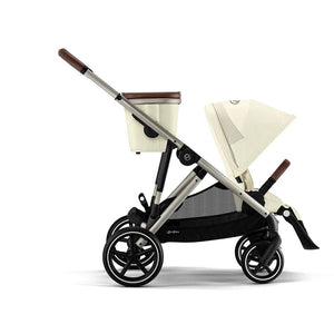 CYBEX Gazelle S Double Pushchair - Seashell Beige-Strollers-Seashell Beige-Without Carrycot | Natural Baby Shower