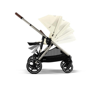 CYBEX Gazelle S Double Pushchair - Seashell Beige-Strollers-Seashell Beige-Without Carrycot | Natural Baby Shower