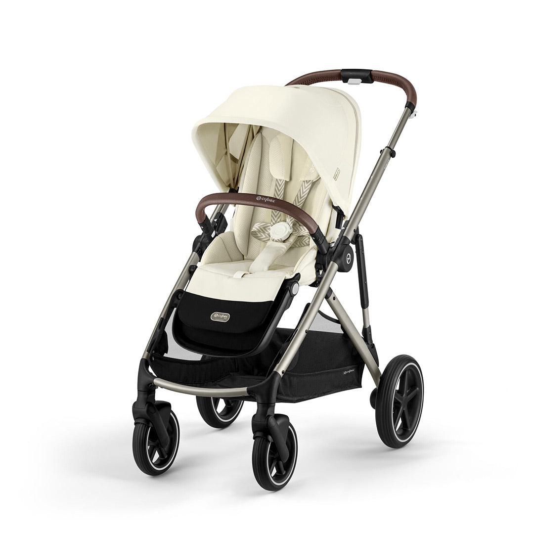 CYBEX Gazelle S Double Pushchair - Seashell Beige-Strollers-Seashell Beige-Without Carrycot | Natural Baby Shower