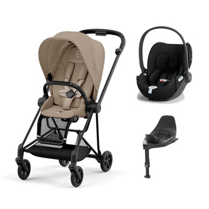 CYBEX Mios + Cloud T Travel System - Cozy Beige-Travel Systems-Chrome Black-None | Natural Baby Shower