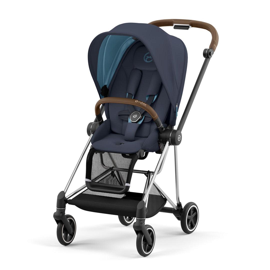 CYBEX Mios Pushchair - Nautical Blue (2022)-Strollers-Chrome Brown-None | Natural Baby Shower