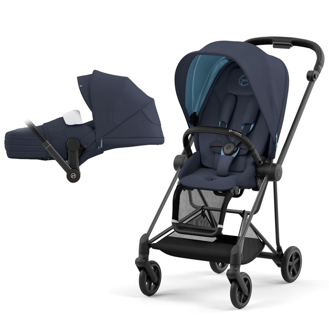 CYBEX Mios Pushchair - Nautical Blue (2022)-Strollers-Matt Black-Lite | Natural Baby Shower