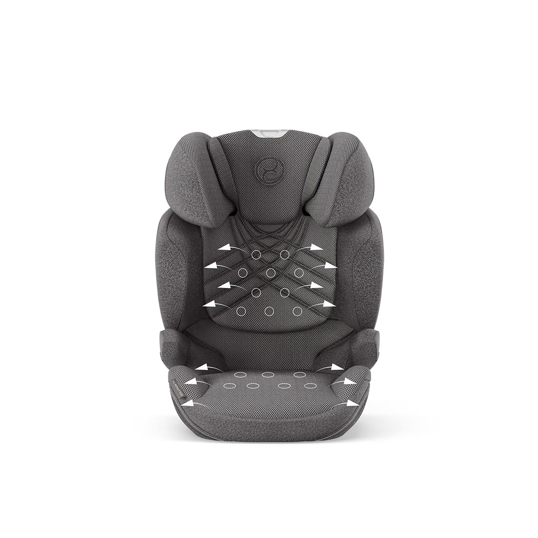 CYBEX Solution T i-Fix Plus Car Seat - Mirage Grey-Car Seats-Mirage Grey- | Natural Baby Shower