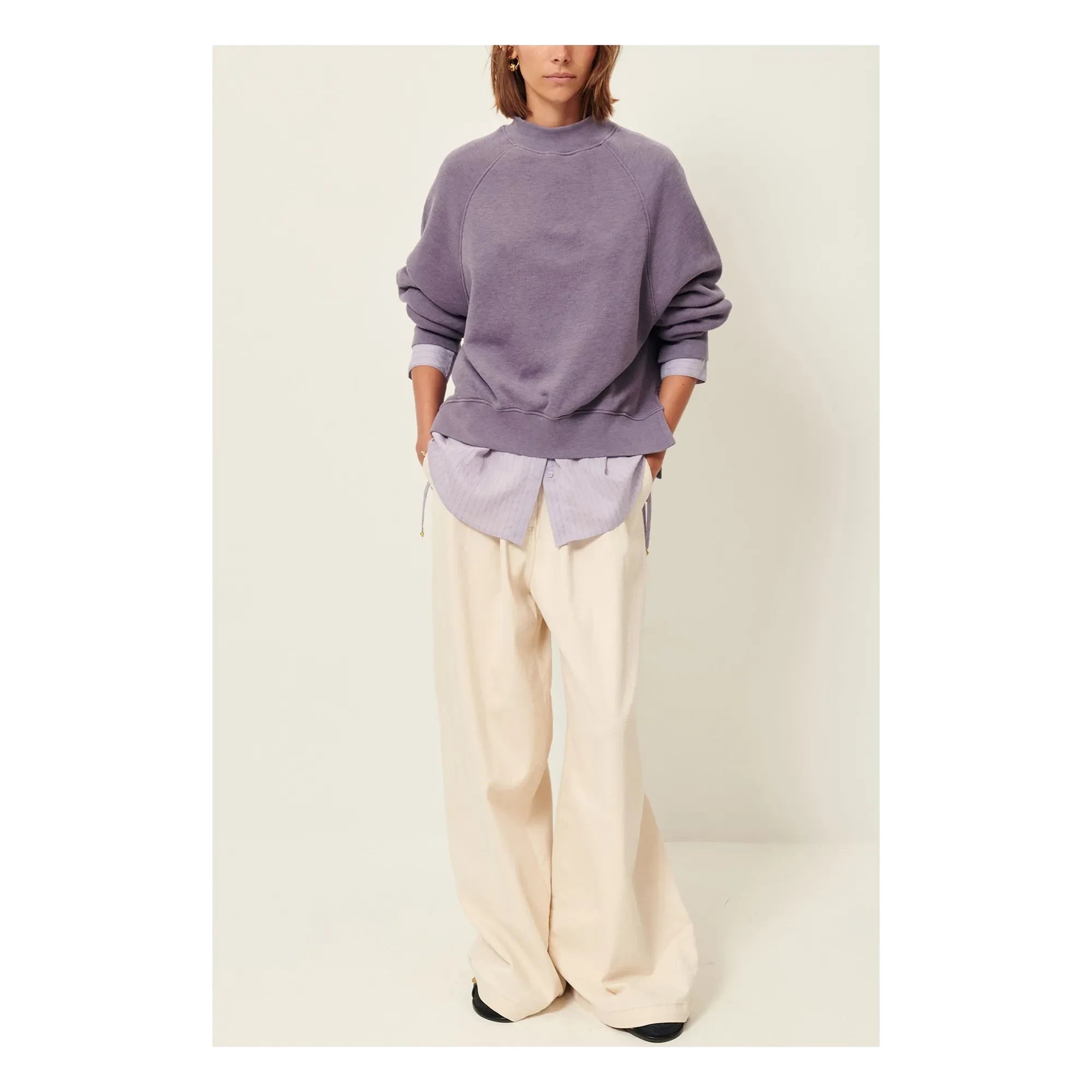 Sessùn - Oliveira Pamuklu Sweatshirt | Mor