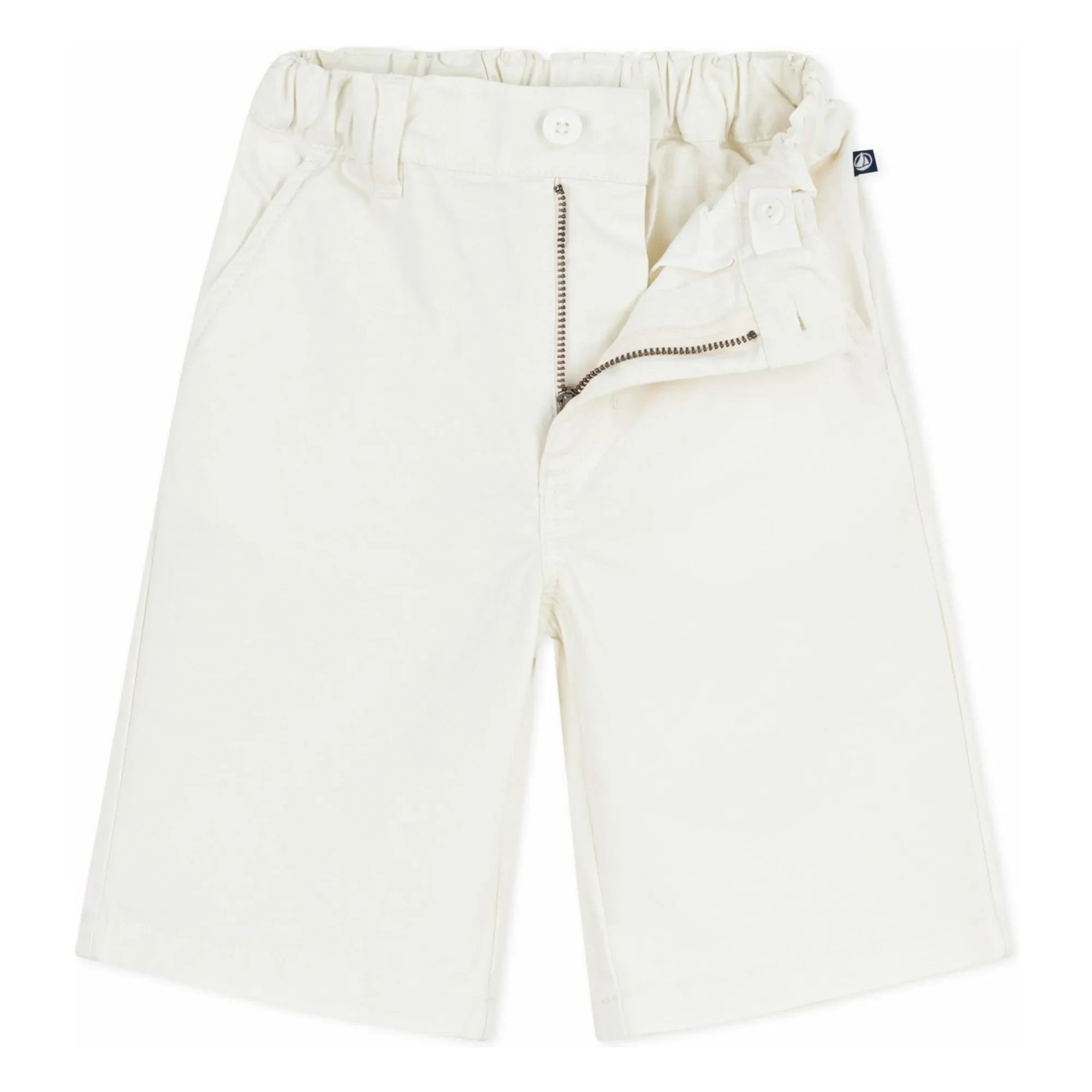 Petit Bateau - Uni Twill Bermuda Şort | Ekru