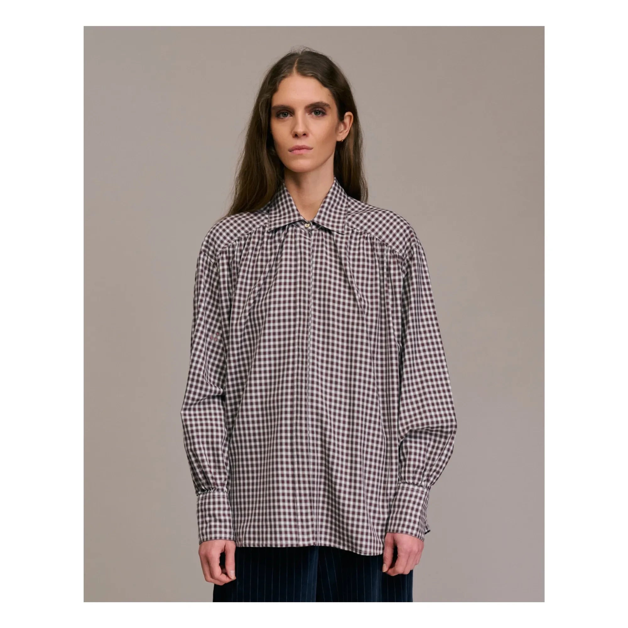 Diega - Carina Tartan gömlek | Kırmızı