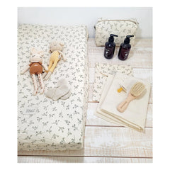 Babyshower - Alt değiştirme örtüsü Olive | Ecru
