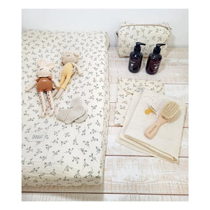 Babyshower - Alt değiştirme örtüsü Olive | Ecru