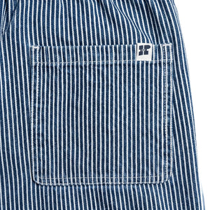 Hundred Pieces - Çizgili Biggy Pantolon | Mavi