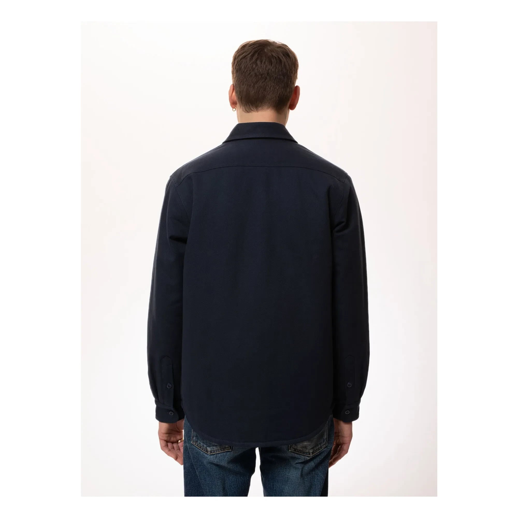 Nudie Jeans - Glenn Astarlı overshirt | Koyu Mavi