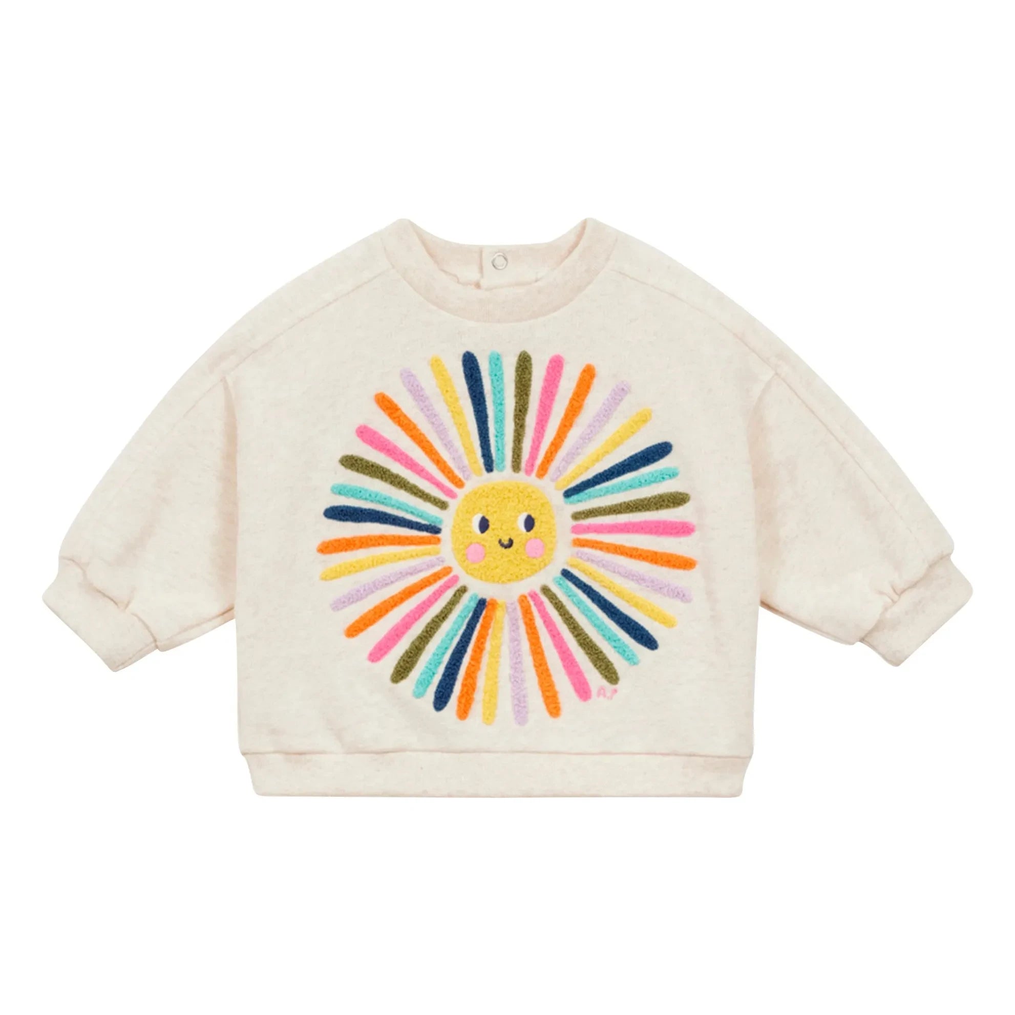 Arsène et Les Pipelettes - Sweat Soleil Organik Pamuk | Heather beige