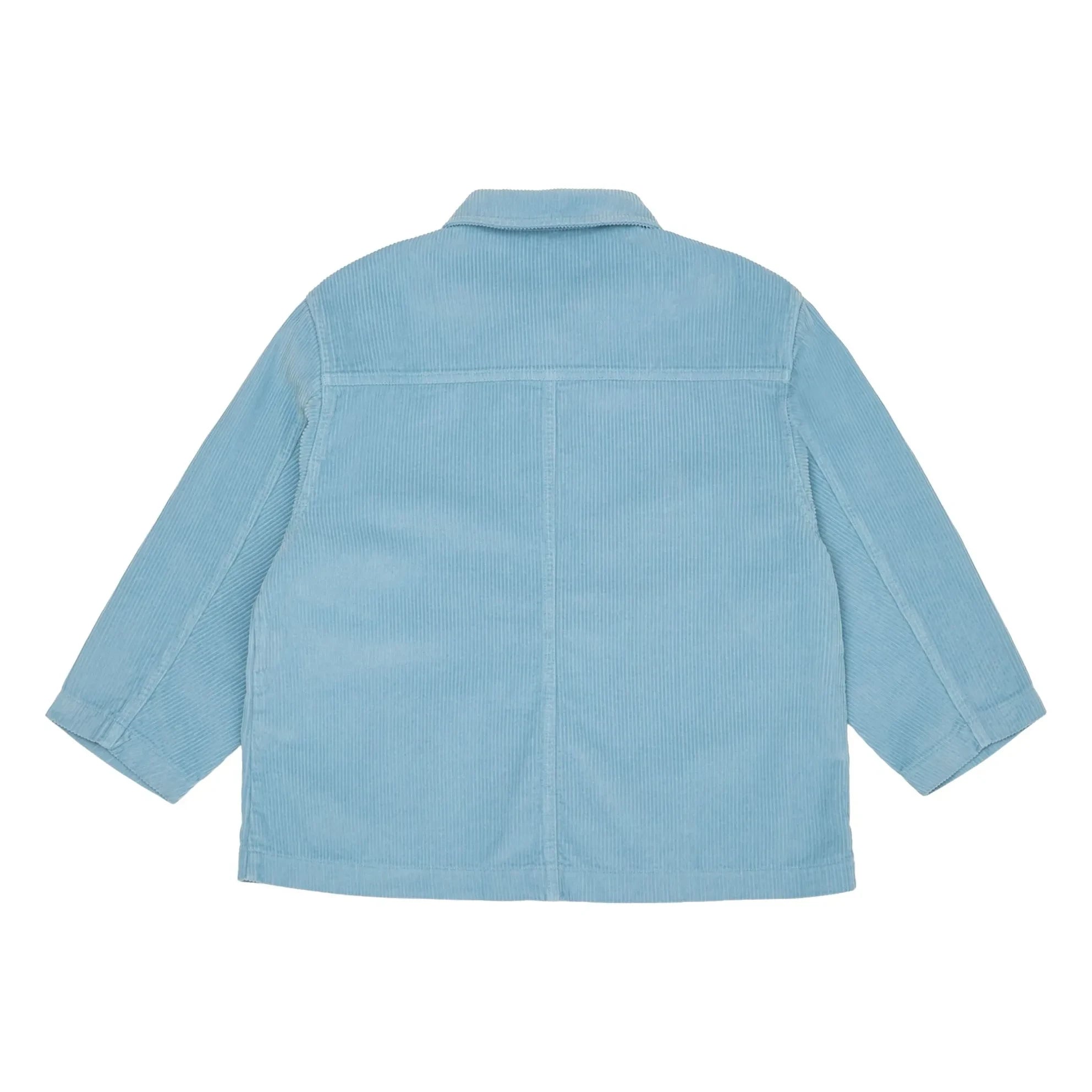 Main Story - Organik Pamuk Kadife Gömlek Ceket | Açık Mavi