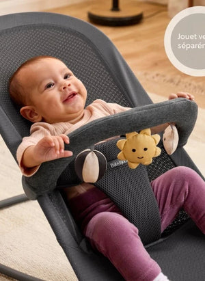 BabyBjörn - Begin Deck Chair - Nefes Alabilir Mesh Kumaş, Koyu Gri | Koyu gri