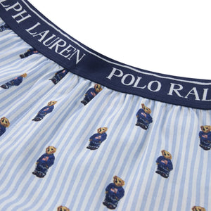 Ralph Lauren - Teddy Bear Tişört ve Şort Pijama | Beyaz