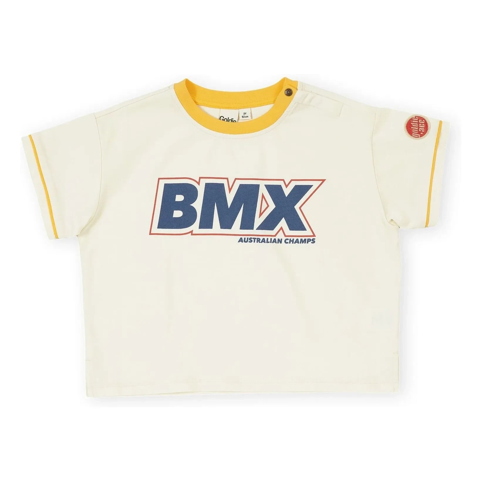 Goldie + Ace - Oversize BMX Tişört | Krem