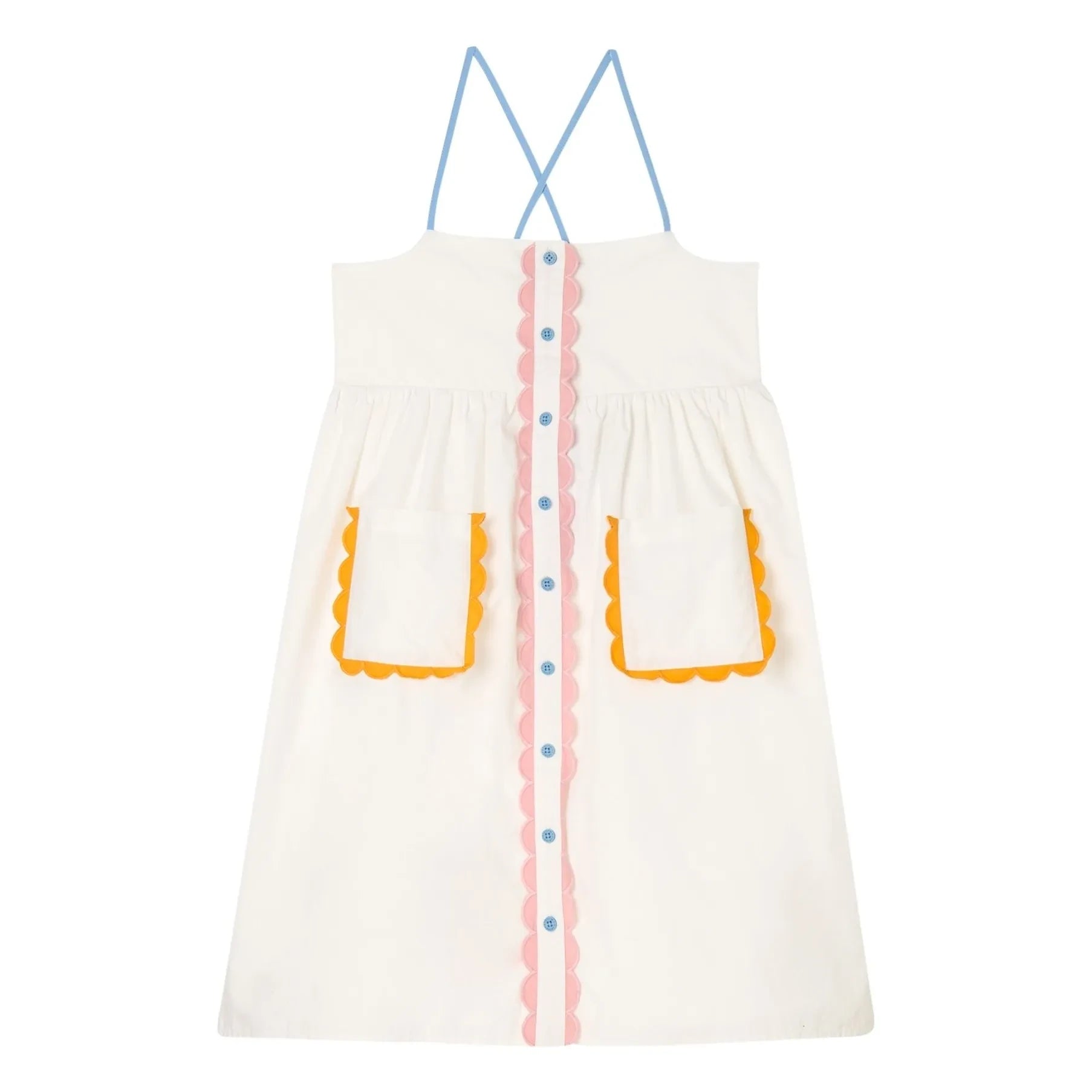 Stella McCartney Kids - Kontrast Elbise | Beyaz