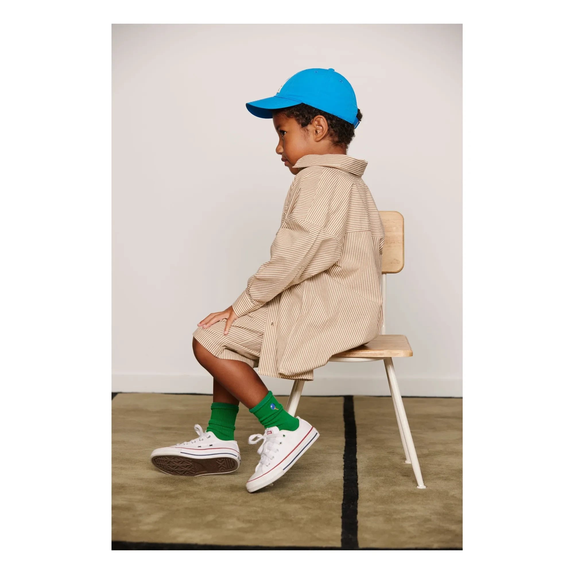 Mini Rodini - Geri Dönüştürülmüş Elyaf Ping Pong Şapka | Mavi