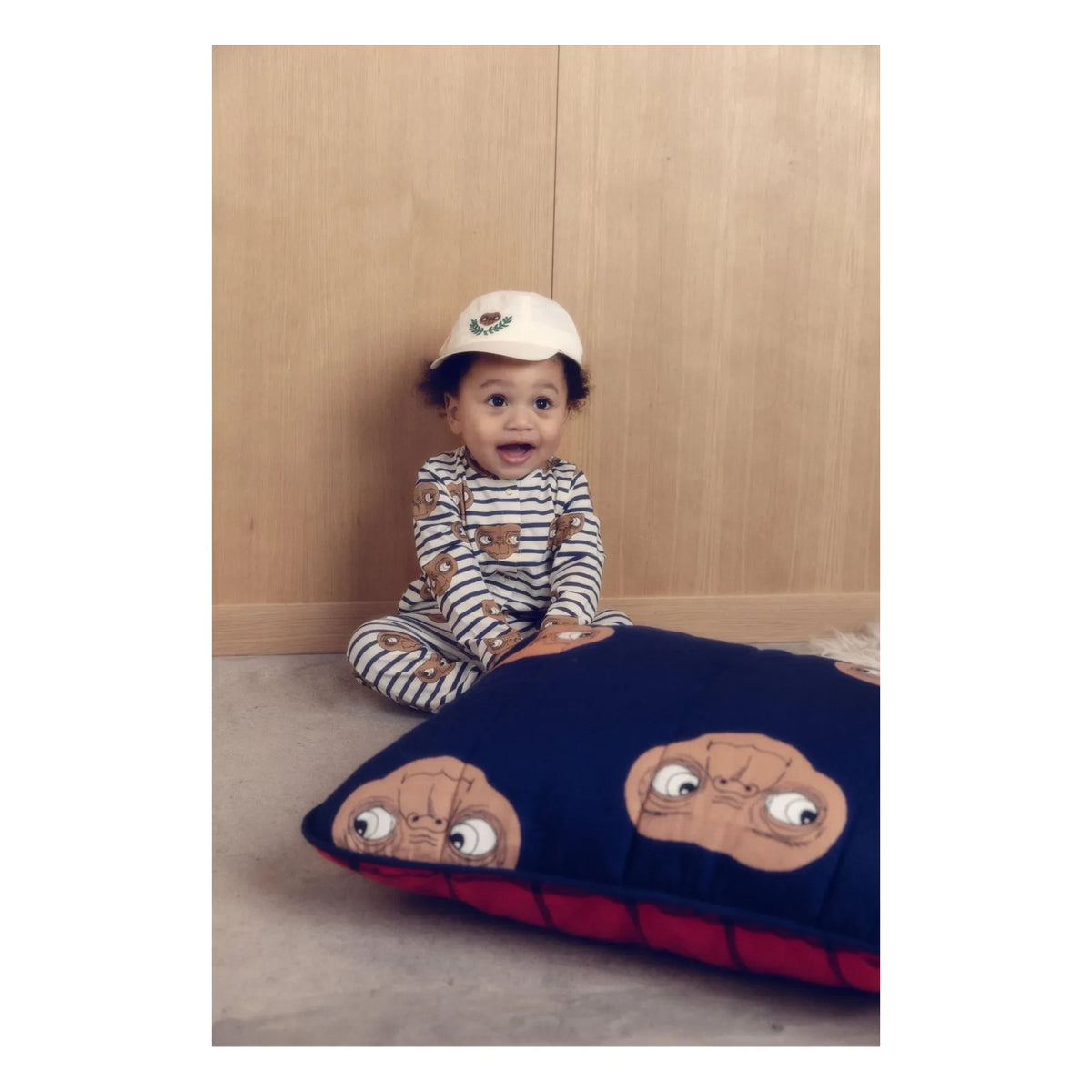 Mini Rodini - E.T. işlemeli şapka | Beyaz