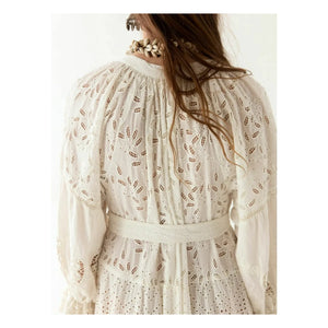 Maison Hotel - Canterbury Patch Elbise Lilibet | Beyaz