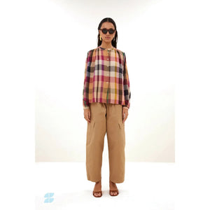 By Bar - Nyka Organik Pamuk Bluz | Oker