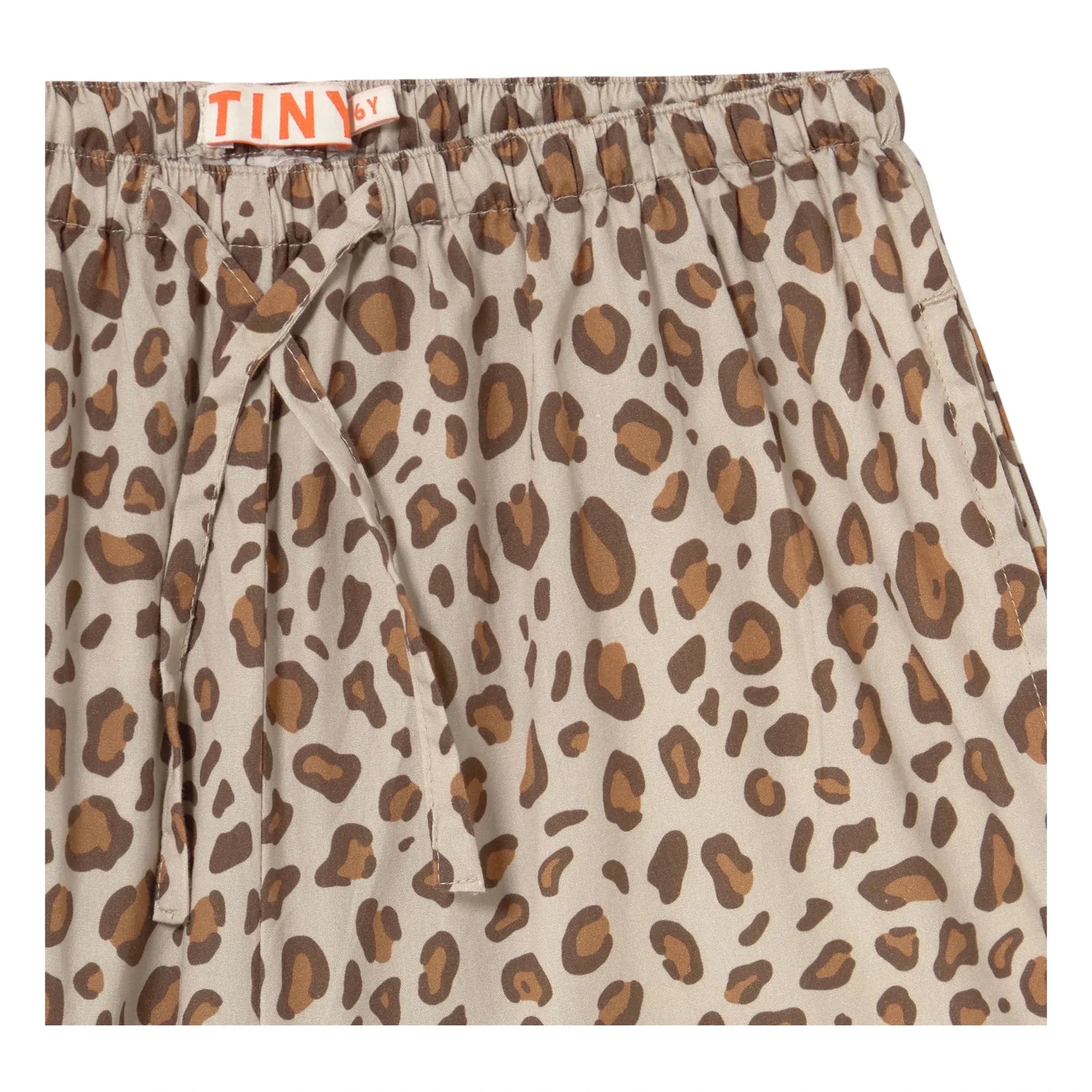 Tinycottons - Poplin Leopar Pantolon | Kahverengi