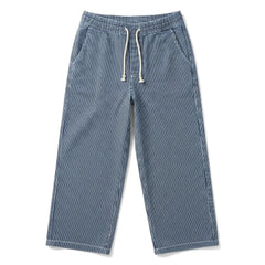 Hundred Pieces - Çizgili Biggy Pantolon | Mavi