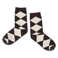 Repose AMS - Harlequin Socks | بني